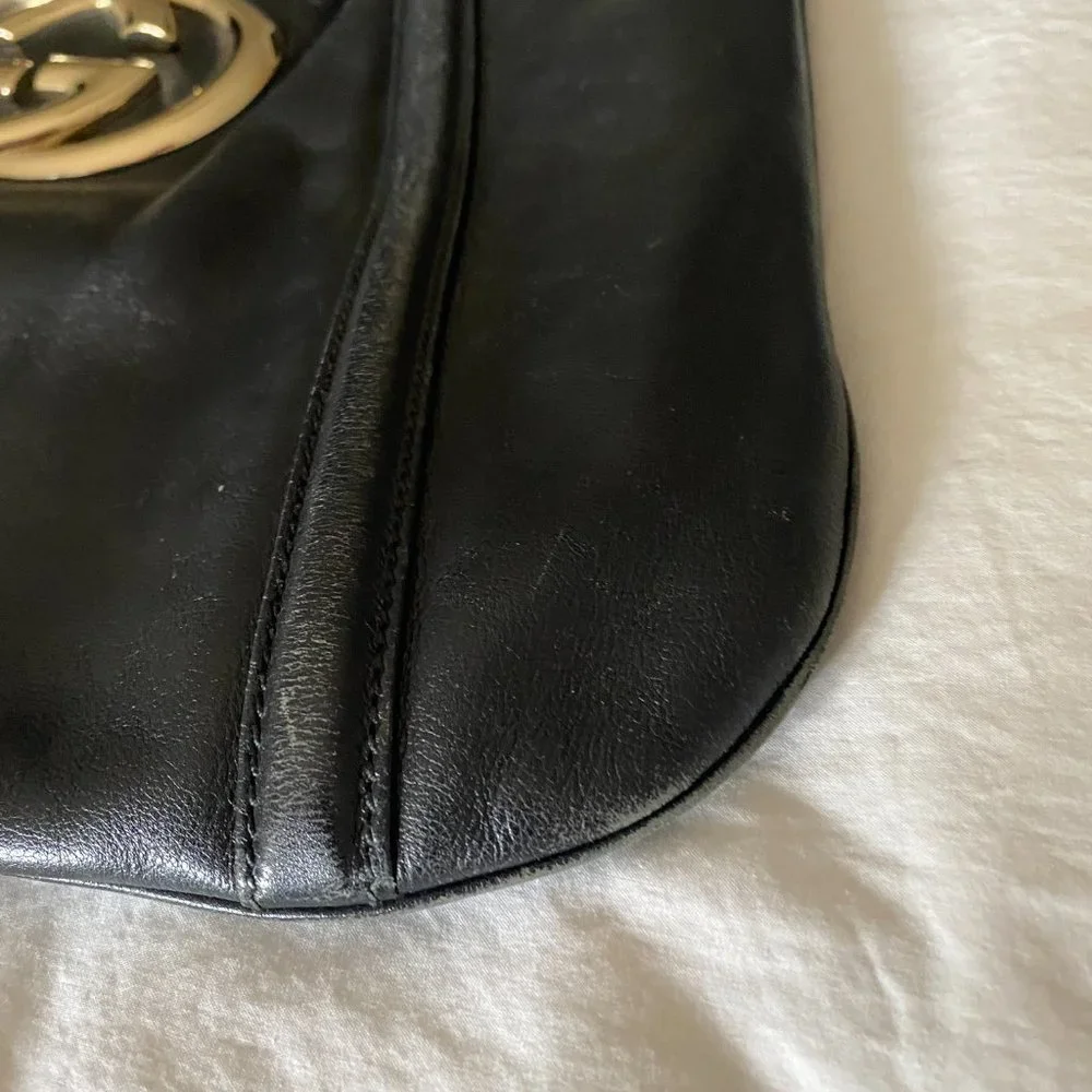 Gucci Black Leather Britt Hobo - Picture 3 of 9